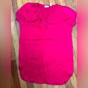 like new vintage victoria’s secret red nightie lace bow small